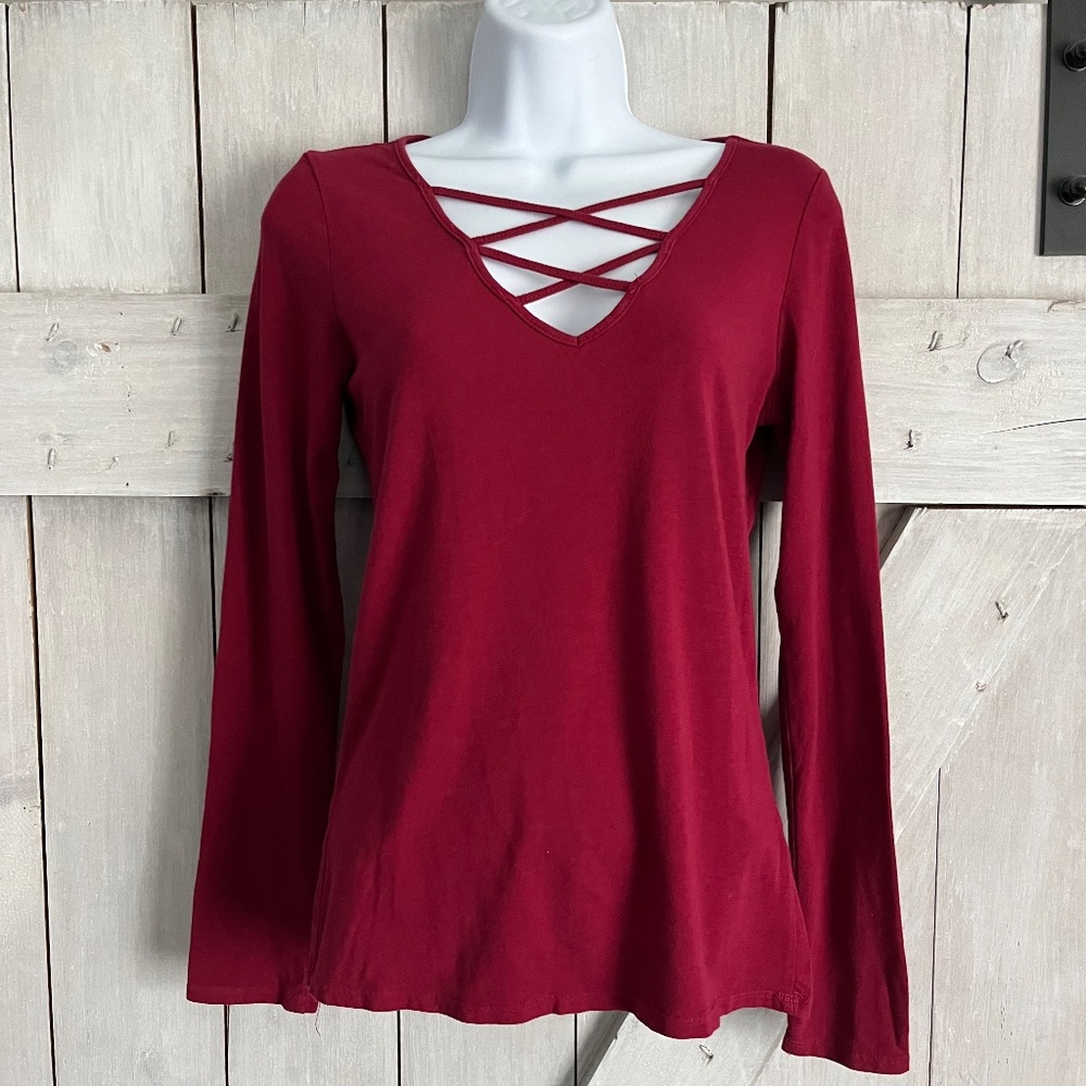 Heart & Hips v-neck too with cross cross